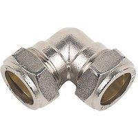 Flomasta Brass Compression Equal 90 Elbow 22mm (40282)