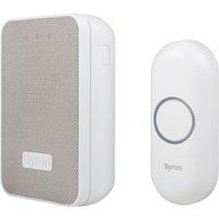 Byron DBY-22321 Battery-Powered Wireless Doorbell White/Grey (402KJ)