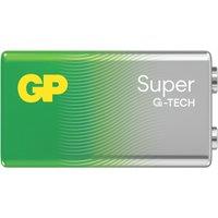 GP Batteries Super 9V Alkaline Batteries 4 Pack (402RM)