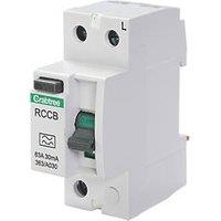 Crabtree Starbreaker 63A 30mA DP A Curve RCCB (402VF)