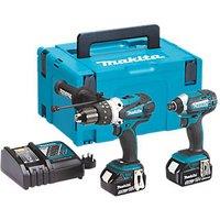 Makita DLX2145TJ 18V 2 x 5.0Ah Li-Ion LXT Cordless Combi Drill & Impact Driver Twin Pack (4044R)