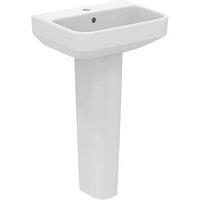 Ideal Standard i.life S Washbasin & Pedestal 1 Tap Hole 500mm (404HM)