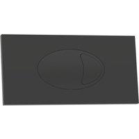 ETAL Porto Dual-Flush Rectangular Plate Matt Black (404VN)