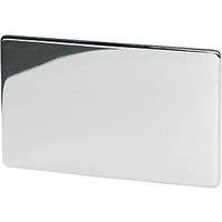 Crabtree Platinum 2-Gang Blanking Plate Polished Chrome (40560)