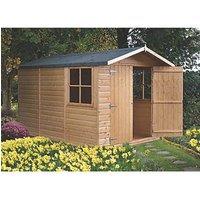 Shire Guernsey 10' x 6' 6" (Nominal) Apex Shiplap T&G Timber Shed (40581)