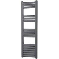 Towelrads 1000mm x 300mm 931BTU Black Flat Designer Towel Radiator (405RY)