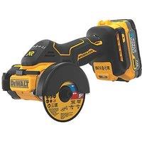 DeWalt DCS438E2T-GB 75mm 18V 2 x 1.7Ah Li-Ion PowerStack Brushless Cordless Cut Off Tool (405VV)