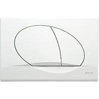 Fluidmaster Schwab Ovate Duo 257420 Dual-Flush Flushing Plate White (4065X)