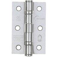Eclipse Satin Chrome Grade 7 Fire Rated Ball Bearing Hinges 76mm x 51mm 2 Pack (4066J)