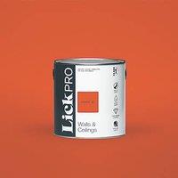 LickPro Max+ 2.5Ltr Orange 01 Eggshell Emulsion Paint (406JX)