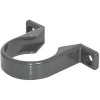 FloPlast Solvent Weld Pipe Clips Anthracite Grey 40mm 20 Pack (406KJ)