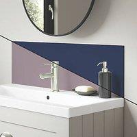 Splashwall Deep Sea / Smoked Rose Vanity Splashback Matt Blue/Purple 250mm x 800mm x 4mm (406KU)
