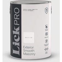 LickPro 5Ltr Smooth White 04 Masonry Paint (406TM)