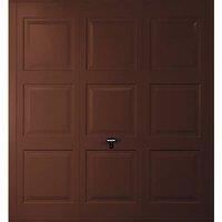 Gliderol Georgian 7' x 7' Non-Insulated Framed Steel Up & Over Garage Door Mahogany Brown (406VP)