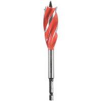 Armeg Wood Beaver Hex Shank 4-Flute Auger Wood Drill Bit 25mm x 165mm (40712)