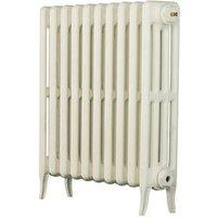 Arroll 660mm x 634mm 2661BTU White Cast Iron 4 Column Radiator (4072F)
