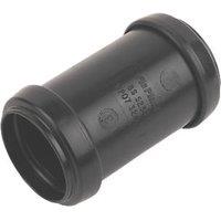 FloPlast Push-Fit Straight Coupler Black 32mm x 32mm (40779)
