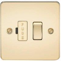 Knightsbridge 13A Switched Fused Spur Polished Brass (407TY)
