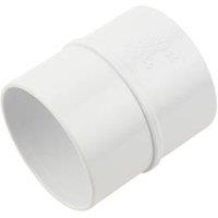FloPlast Straight Coupling 50mm x 50mm White (40806)