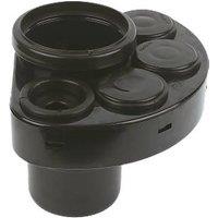 FloPlast Push-Fit 4-Boss Single Socket Waste Manifold Black 110mm (40832)