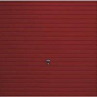 Gliderol Horizontal 7' x 6' 6" Non-Insulated Frameless Steel Up & Over Garage Door Ruby Red (408VR)