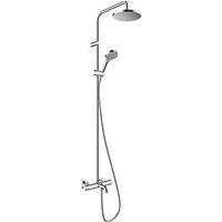 Hansgrohe Vernis Blend Showerpipe 200 Shower System with Bath Thermostatic Mixer Chrome (410VG)