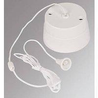 Crabtree Capital 10A 2-Way Pull Cord Switch White (41215)