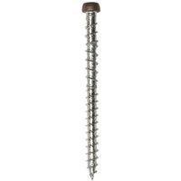 Deck-Tite Brown TX Mushroom Thread Cutting Composite Decking Screws 4.8mm x 63mm 200 Pack (4128H)