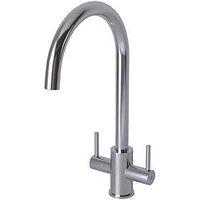 ETAL Dart Twin Lever Kitchen Mixer Tap Polished Chrome (412FJ)