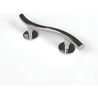 Nymas Curved Household Luxury Grab Rail Polished Stainless Steel 355mm (412JM)