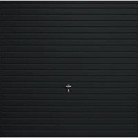 Gliderol Horizontal 7' 6" x 6' 6" Non-Insulated Frameless Steel Up & Over Garage Door Jet Black (412VP)