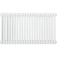 Acova 500mm x 1042mm 3873BTU White Horizontal 3 Column Radiator (41388)