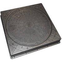 FloPlast Push-Fit Square Frame & Chamber Cover 450mm (413KJ)