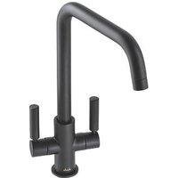 Abode Globe Quad Dual-Lever Mono Mixer Kitchen Tap Black (413RK)