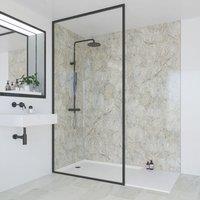 Multipanel Hydrolock Bathroom Waterproof Wall Panel Gloss Antique Marble 2400mm x 1182mm x 11mm (414CG)