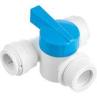 Flomasta Push-Fit Pipe Fitting Tee 15mm x 15mm x 3/4" (415KR)