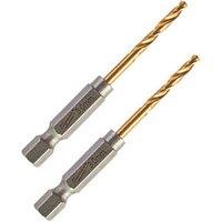 Milwaukee SWave Hex Shank Metal Drill Bits 3mm x 65mm 2 Pack (416HH)