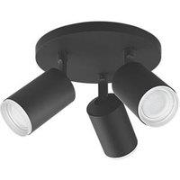 Philips Hue Fugato LED Triple Spotlight Black 6W 1050lm (416JE)