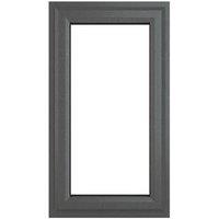 Crystal Right-Hand Opening Clear Double-Glazed Casement Anthracite on White uPVC Window 610mm x 1040mm (416JP)