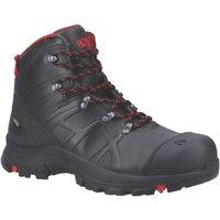 Haix Black Eagle 54 Mid Size 7 Black Safety Boots (416XK)
