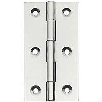 Polished Chrome Solid Drawn Butt Hinges 64mm x 35mm 2 Pack (417PR)
