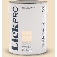 LickPro 5Ltr White BS 08 C 31 Vinyl Matt Emulsion Paint (417TM)