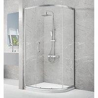 Triton Neo Eight Framed Quadrant Shower Enclosure Chrome 900mm x 900mm x 1900mm (418TK)