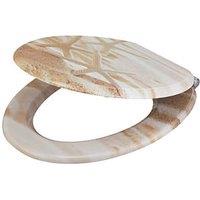 Pilica Soft-Close Toilet Seat Moulded Wood Beach (419RT)