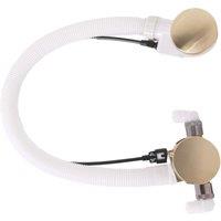 ETAL Freeflow Gravity-Pumped & HP/Combi Round Bath Filler, Pop-Up Waste & Overflow Brushed Brass (419VN)