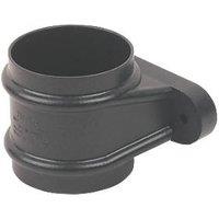 FloPlast Cast Iron Effect Round Pipe Socket Black 68mm (42060)