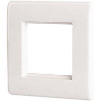 LAP 2-Module Modular Faceplate White (42092)