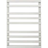 Time 690mm x 500mm 876BTU Silver Flat Designer Towel Radiator (420KL)