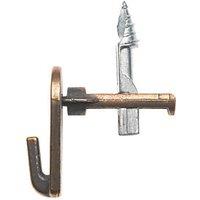 Cobra MegaHook Heavy Duty Self-Drilling Wall Hook Antique Brass (420RG)