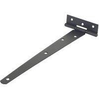 Black Powder-Coated Light Duty Tee Hinges 255mm 2 Pack (42109)